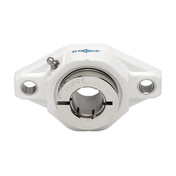 Dodge Industrial Flange Block Bearing; 2 Bolt Flange Block; 40MM Bore; 144MM Bolt Circle Diameter F2B-DLEZ-40M-PCR - main